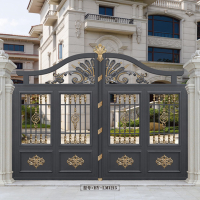 Customized Aluminum Sliding Gate Easily Assembled Yard Decorative Entry Barrier Gate Driveway