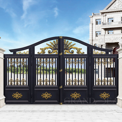 Modern Customized Aluminum Sliding Gate Driveway Gate Decorative Yard Entry Barrier Gate