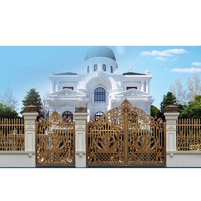 Easily Assembled High Quality Aluminum Type Cast Iron Gate Factory Price Solid Aluminum Metal Driveway