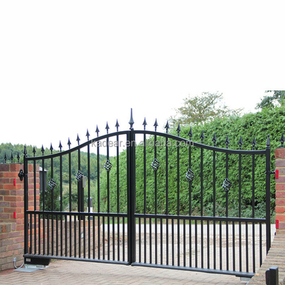 House Front Driveway Gate Industrial Security Protection Beautiful