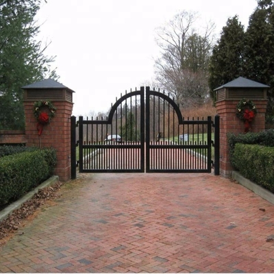 Easily Compiled Basic House Track Designs , Electric Automatic Iron Driveway Gate